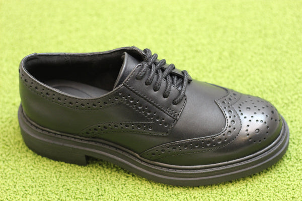 Women's Orinoco3 Derby - Black Leather Side Angle View