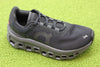 Womens Cloudmonster Sneaker - Black/Magnet Mesh Side Angle View