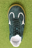 Womens Rife Sneaker- Green Suede/Leather Top View