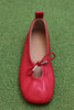 Womens Rosalind Ballet - Red Leather Top view