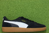 Unisex Palermo Sneaker - Black/White Leather/Suede Side View