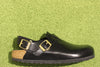 Women's Tokio Hex Clog - Black Amalfi Leather Side View