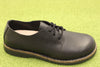 Men's Uppsala Low Oxford - Black Leather Side Angle View