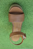 Women's Riviera Sandal - Tan Leather Top View