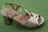 Women's Kegy Sandal - Champagne Leather Side Angle View