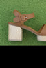 Women's Riviera Sandal - Tan Leather Side View