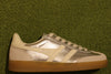 Women's Viper Sneaker - Silver/Off White Leather/Suede Side View
