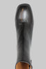 Women's 21947 Zip Boot - Black Leather Top View
