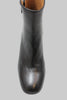 Women's 21947 Zip Boot - Black Leather Top View