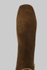 Women's 21947 Zip Boot - Dark Brown Suede Top View