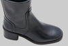 Women's 21946 Zip Boot - Navy Leather Side Angle View