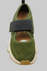 Women's Kinetic Impact Mary Jane - Green Suede/Mesh Top View
