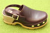 Women's Roam'n Clog- Redwood Leather Side Angle View