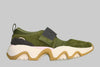 Women's Kinetic Impact Mary Jane - Green Suede/Mesh Side View