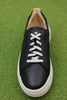 Women's Hollyhock Walk Sneaker- Black Leather Top View