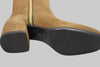 Women's 21947 Zip Boot - Dark Brown Suede Bottom View