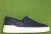 Men's Craftswift Slip On - Navy Leather Side View