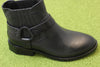 Women's Elsbury Boot - Black Leather Side Angle View