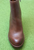 Women's Aime Boot - Rust Leather Top View