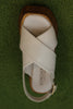 Women's Fritzy Sandal - Beige Leather Top View