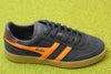 Men's Viper Sneaker - Navy/Orange/Burgundy Suede/Leather Side Angle View