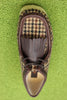 Men's Wallabee - Brown Harris Tweed Wool/Leather Top Angle View
