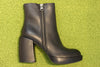Women's Aime Boot - Black Leather Side View
