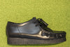 Men's Wallabee - High Shine Black Leather Side View