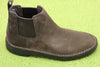 Men's Desert Chelsea Boot - Dark Brown Suede Side Angle View