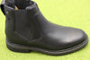 Men's Newford Chelsea Boot - Black Leather Side Angle View