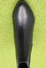 Women's Morzine Top Chelsea Boot - Black Leather Top View