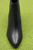 Women's Morzine Top Chelsea Boot - Black Leather Front View