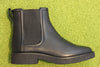 Women's Nella Top Chelsea Boot - Black Leather Side View