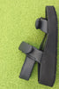 Women's Theda Sandal - Black Leather Side View