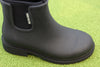 Merry People Womens Bobbi Rainboot - Black Rubber Side Angle View