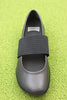 Womens Right Mary Jane Slip On - Black Leather Top View