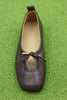 Womens Rosalind Ballet - Brown Leather Top View