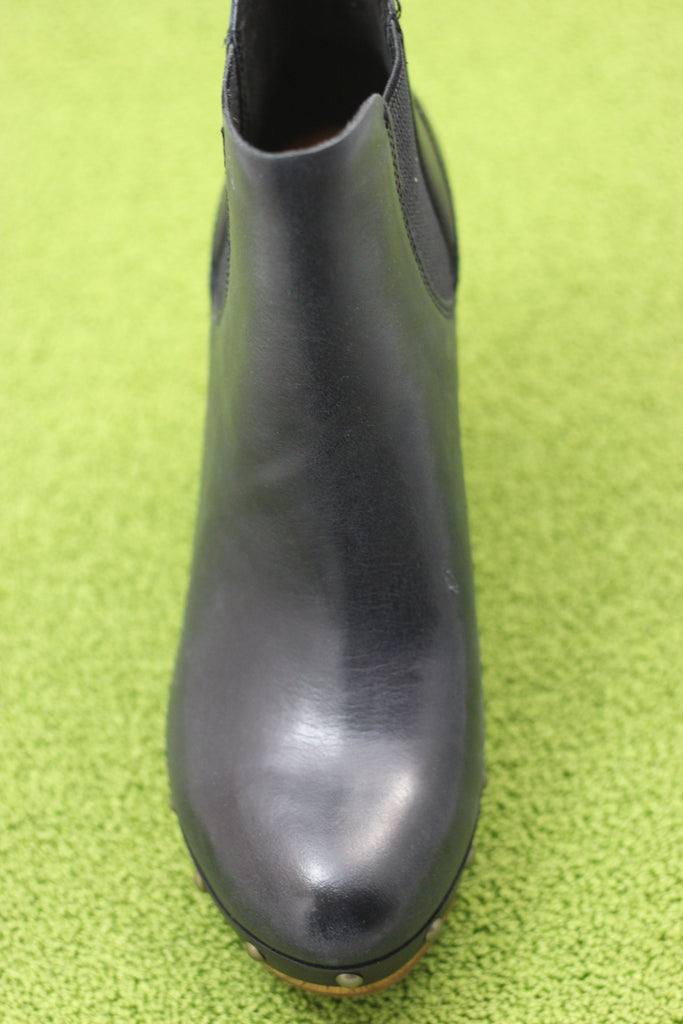 Women's Deilia Boot - Black Leather 
Top View