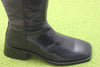 Womens Blanca Tall Boot - Black Leather Side Angle View