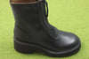 Womens Milah Zip Boot - Black Leather Side Angle View