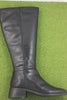 Womens Blanca Tall Boot - Black Leather Side View