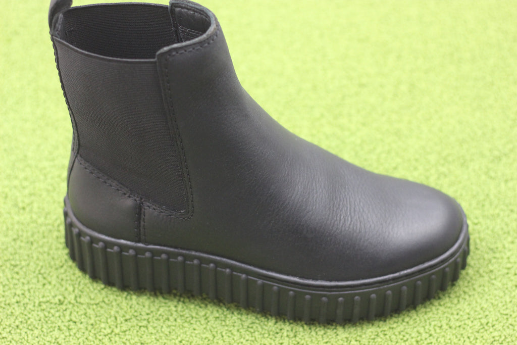 Women's Torhill Maple Boot - Black Leather Side Angle View