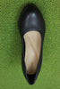 Women's Freva55 Pump - Black Leather Top View