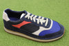 Clarks Men's Craft Run Tor Sneaker - Navy Leather Side Angle View
