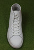 Clae Unisex Bradley Mid Sneaker - Triple White Leather Top View