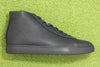 Clae Unisex Bradley Mid Sneaker -  Triple Black Leather Side View