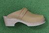 Maguba Women's Berkeley Clog - Natural Leather Side View