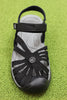 Keen Women's Rose Sandal- Black Nylon Top View