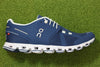 0On Running Womens Cloud Sneaker - Denim/White Mesh Side View