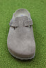 Birkenstock Women's Boston Clog - Stone Coin Suede Top View